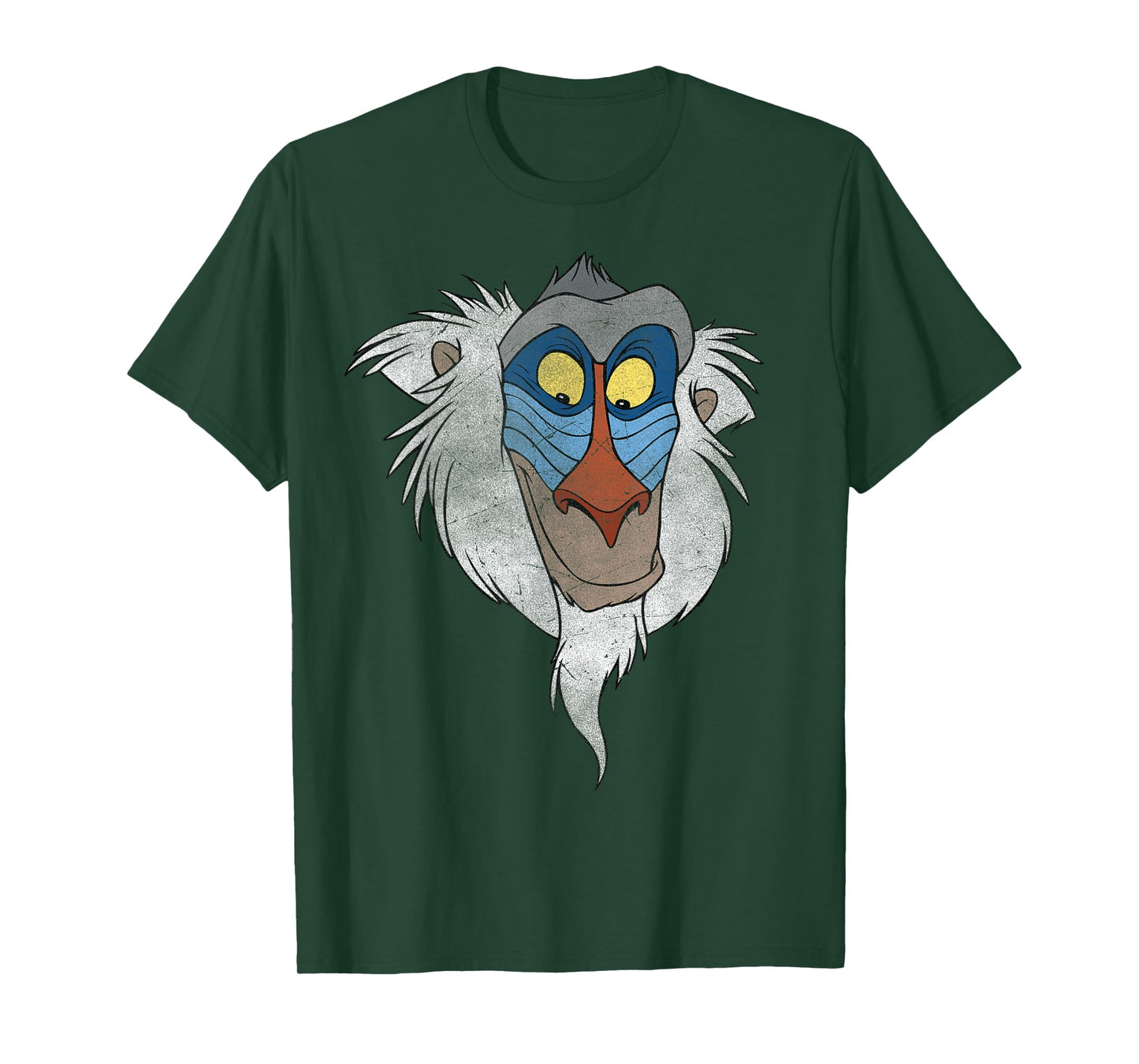 Disney The Lion King Rafiki Big Face Distressed Portrait T-Shirt