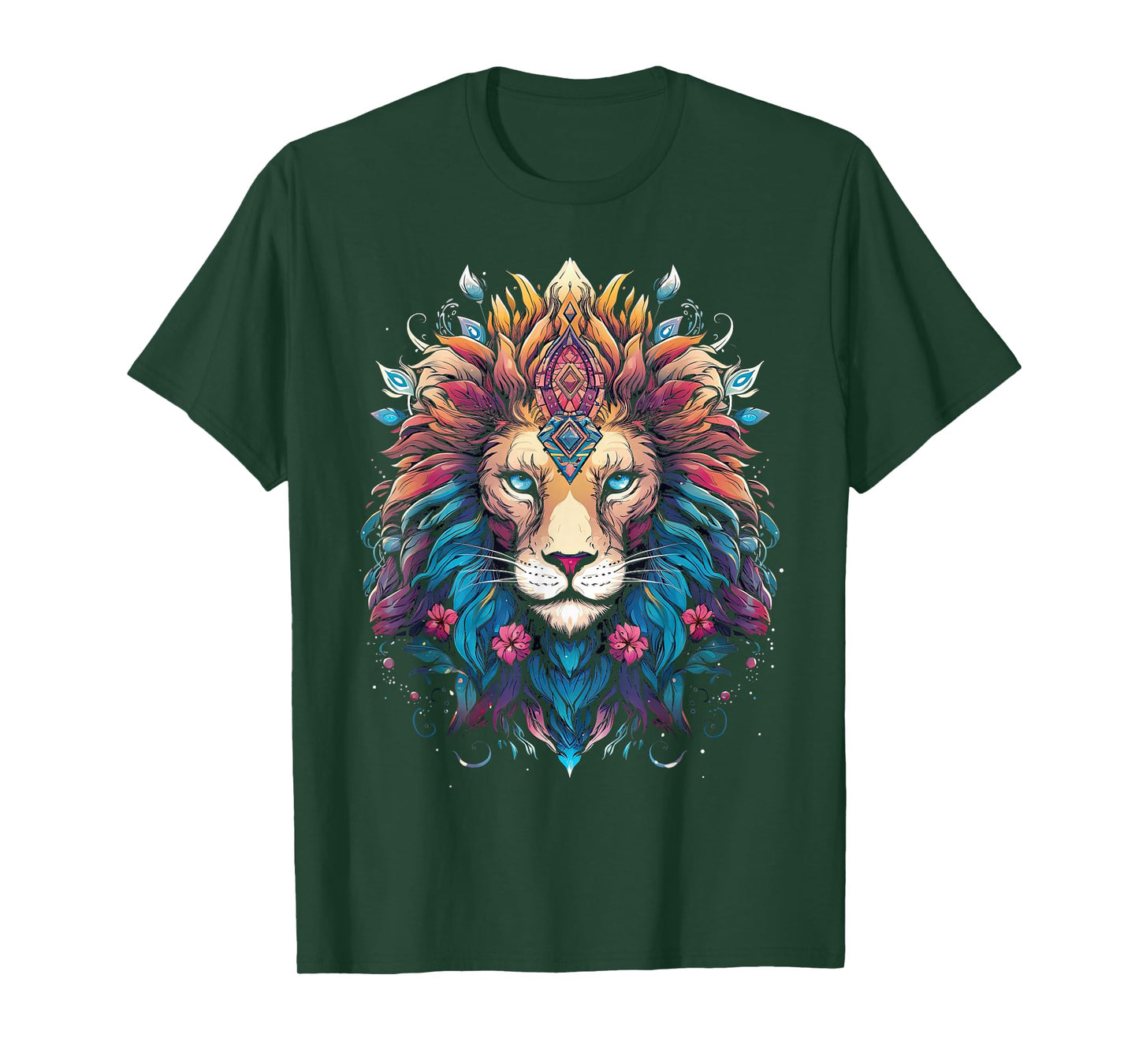 Lion colorful lions From Africa Day of the Dead T-Shirt