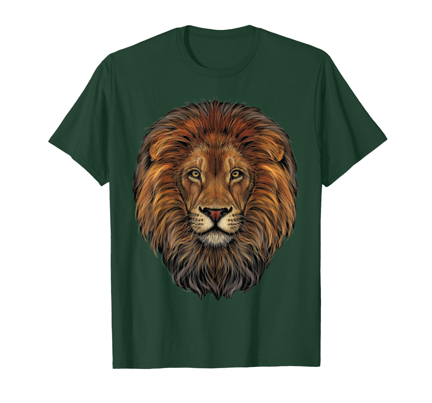 lion head realistic for lovers of lions King African Animal T-Shirt