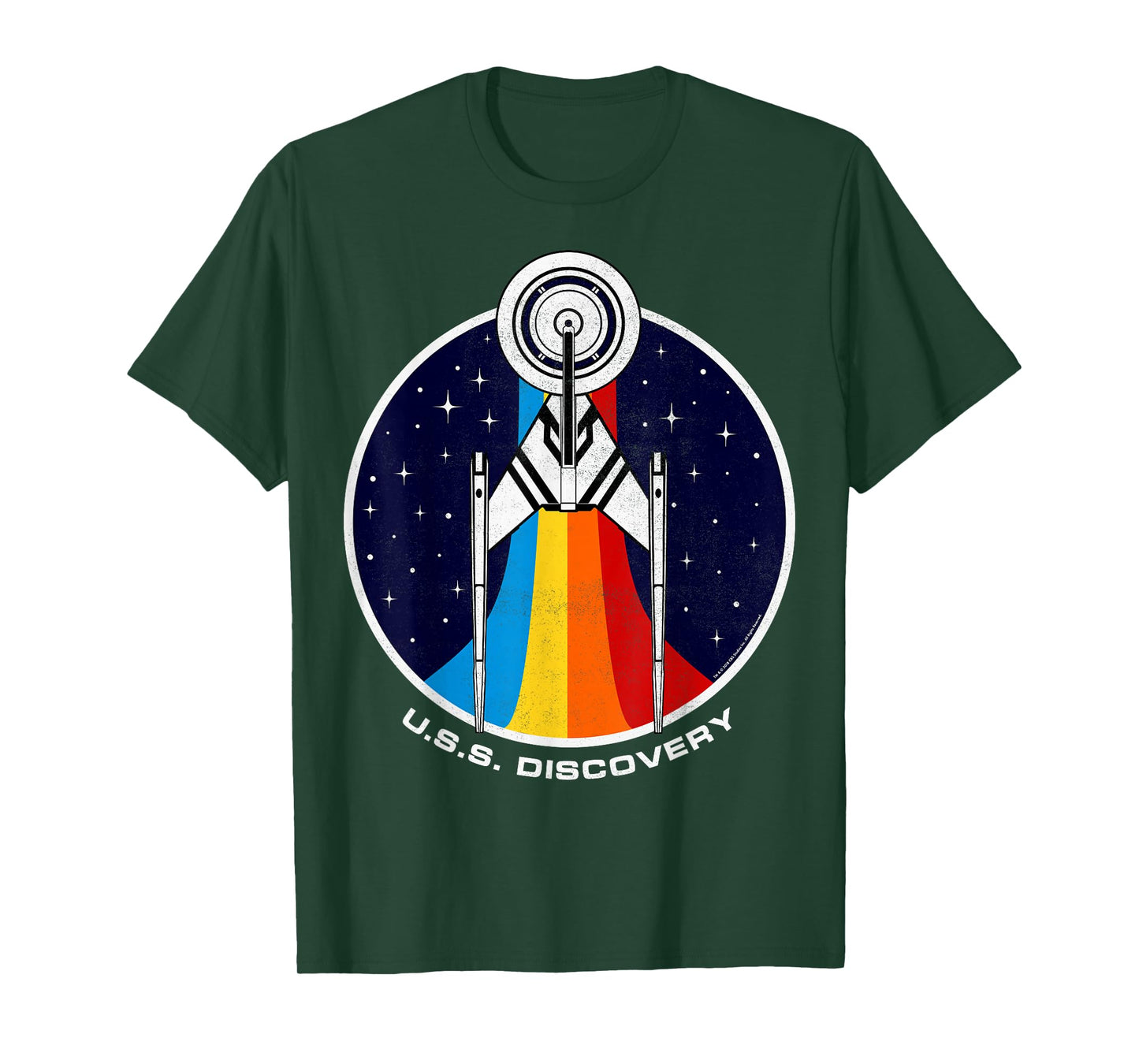 Star Trek Discovery Rainbow Stars Badge T-Shirt