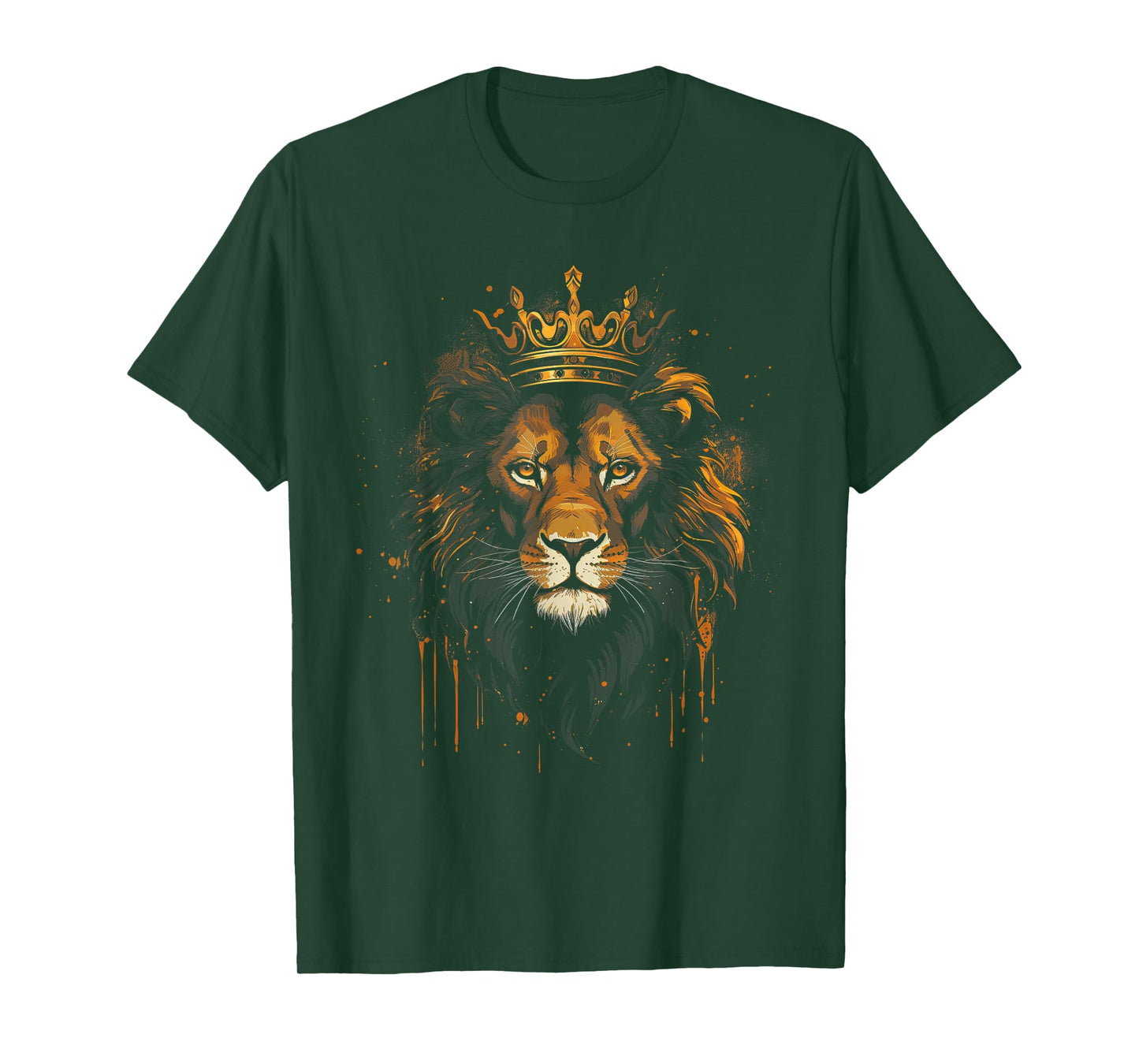 Lion Africa Crown Artwork T-Shirt