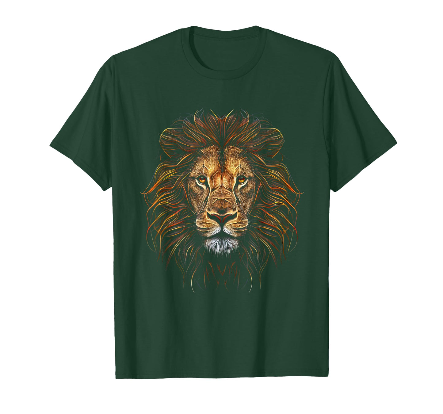Lion Colorful Lions King of Animals from Africa T-Shirt