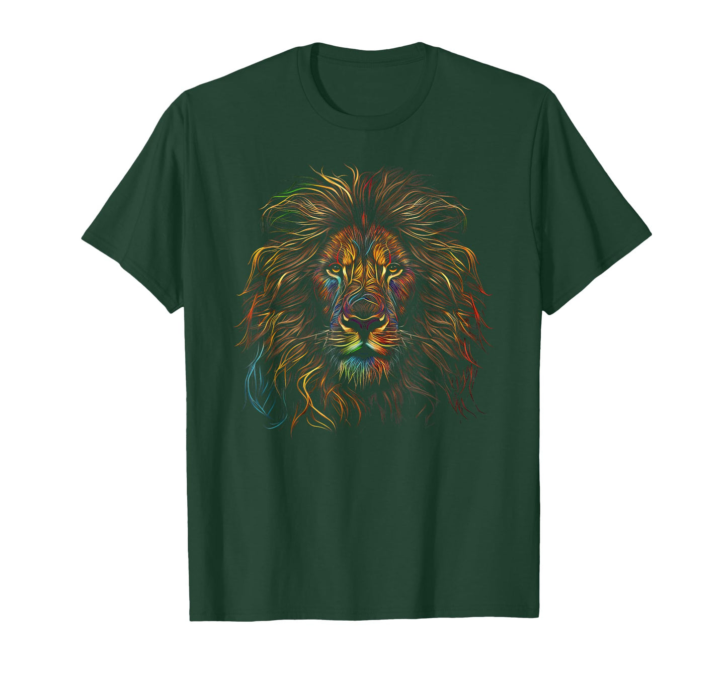Lion Colorful Lions King of Animals from Africa T-Shirt