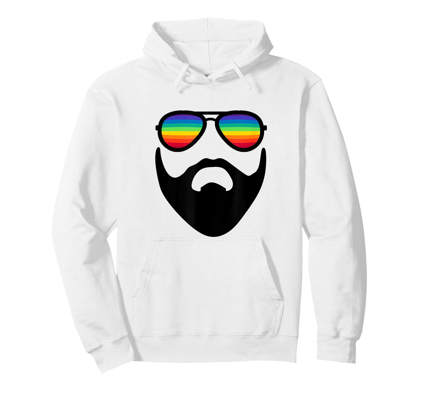 Beard with Rainbow Sunglasses T-Shirt