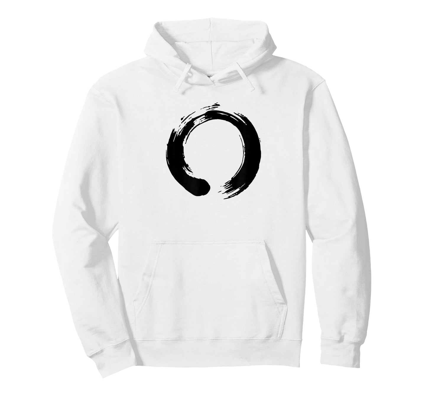 Black Enso Zen Circle Calligraphy Shirt T-Shirt