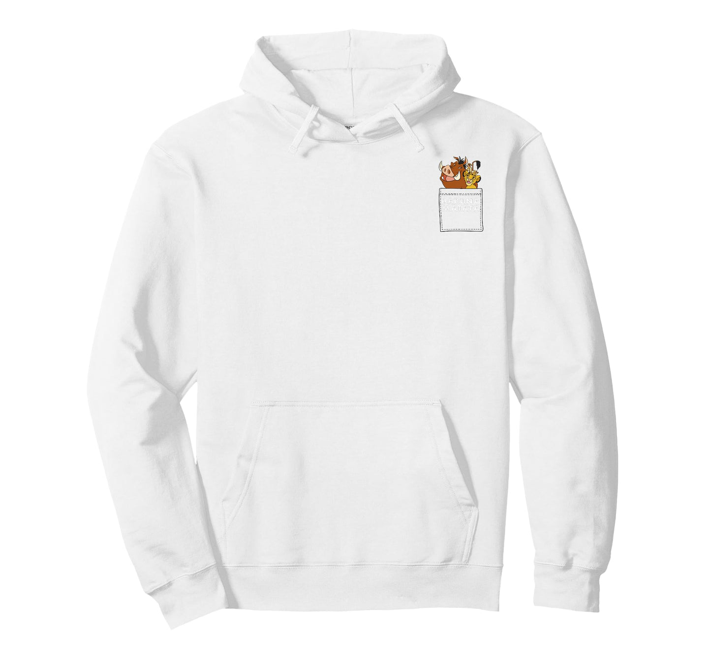 Disney Lion King Hakuna Matata Friends Pocket Graphic Tee T-Shirt