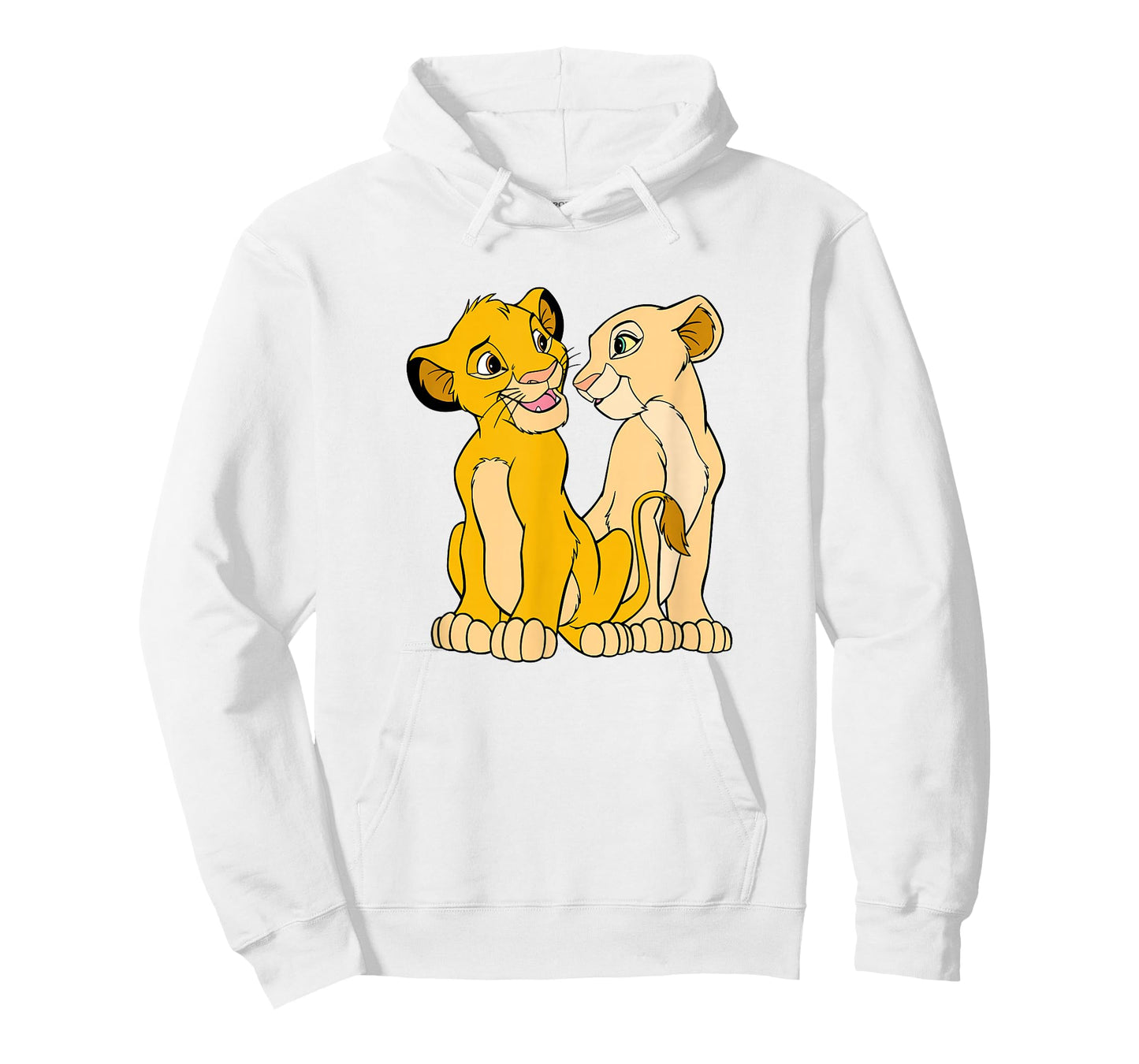 Disney The Lion King Cute Simba Nala Big Chest Portraits T-Shirt
