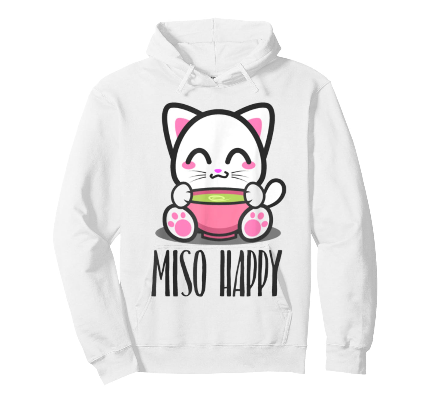 Miso Happy Cute Japanese Style Kawaii Cat Lover Pun T-Shirt