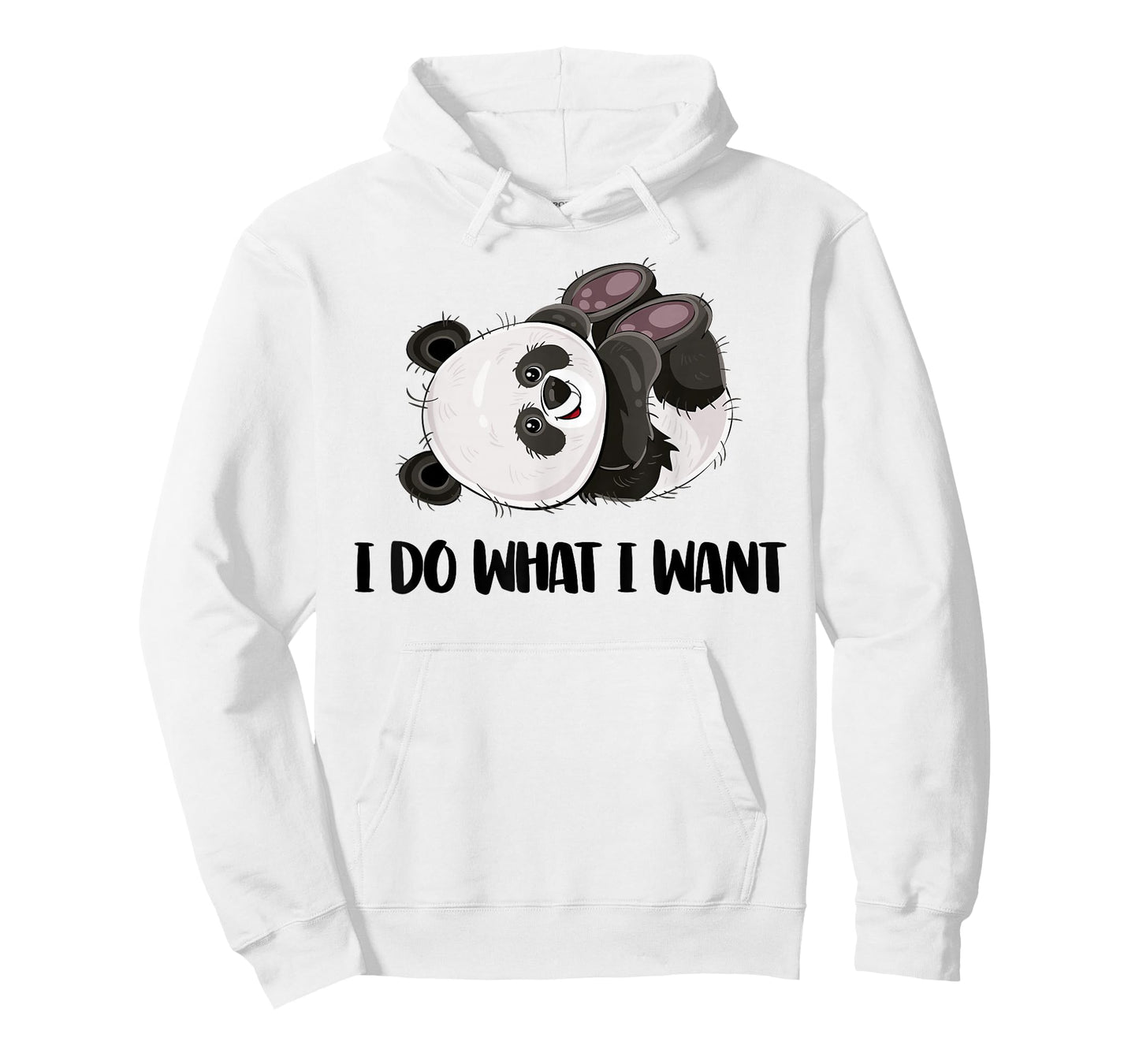 Funny Panda - I Do What I Want Cute Panda Bear T-Shirt Small