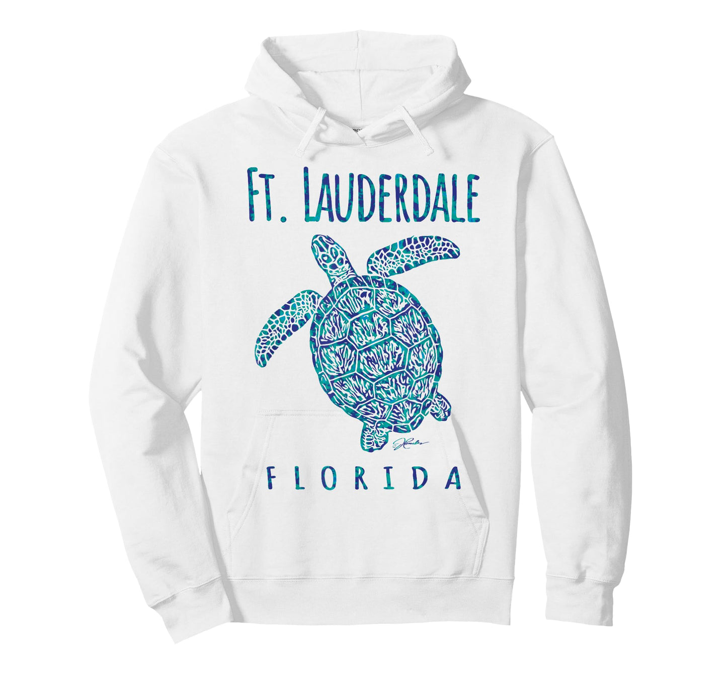 JCombs Lauderdale FL Sea Turtle Beach T-Shirt