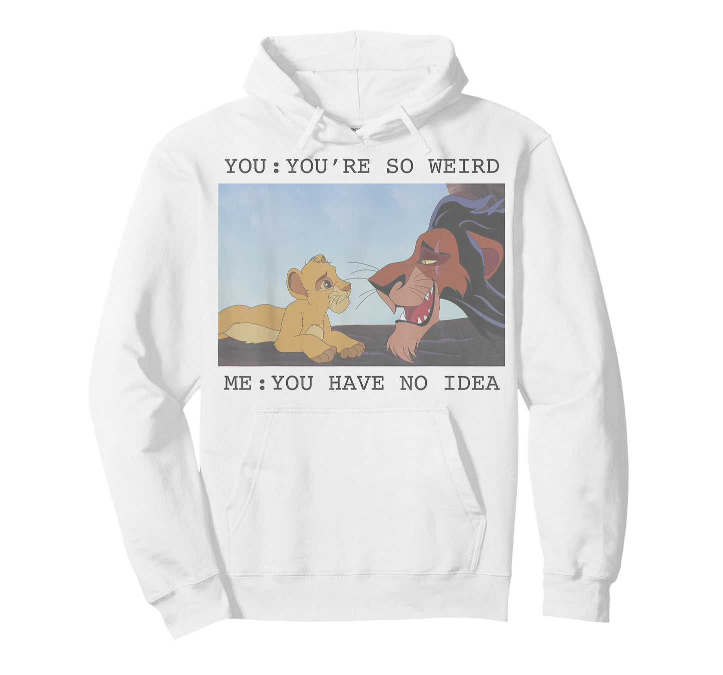 Disney The Lion King Simba & Scar You're So Weird Meme T-Shirt