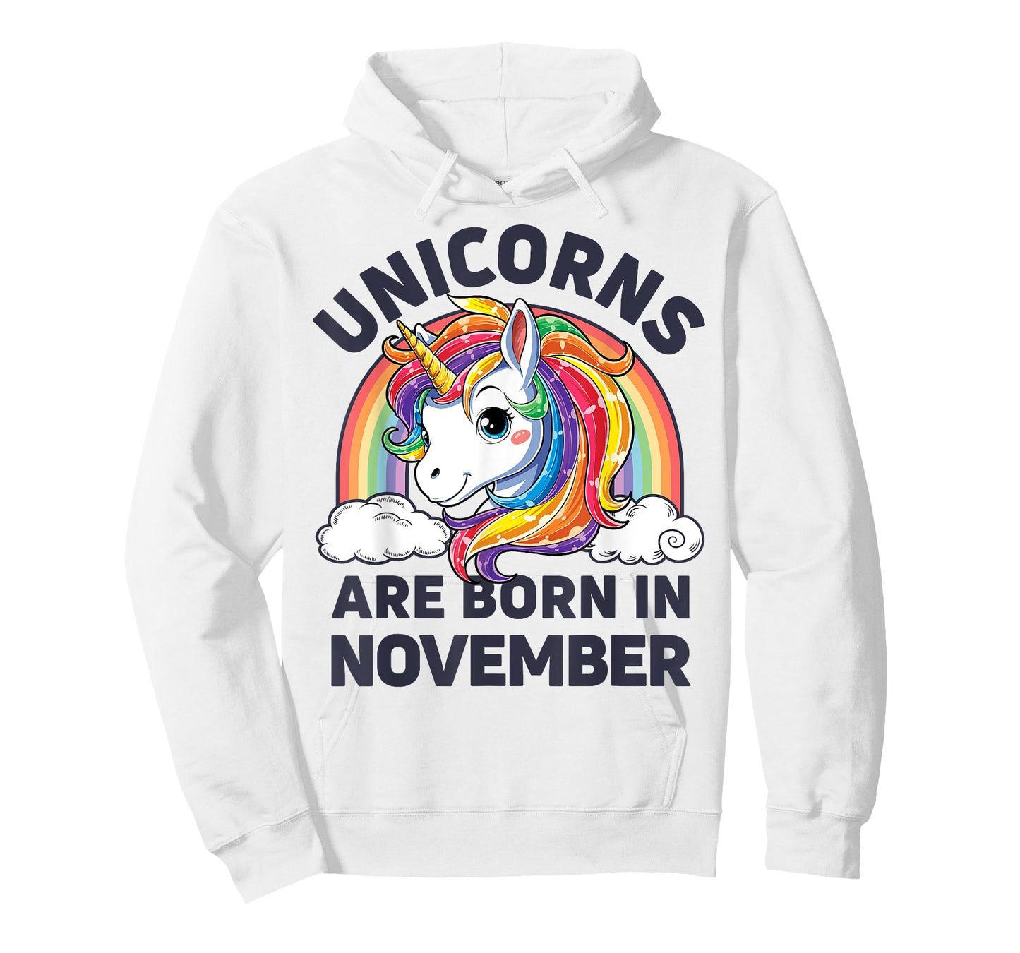 Unicorns are Born in November Shirt Unicorn Rainbow Birthday