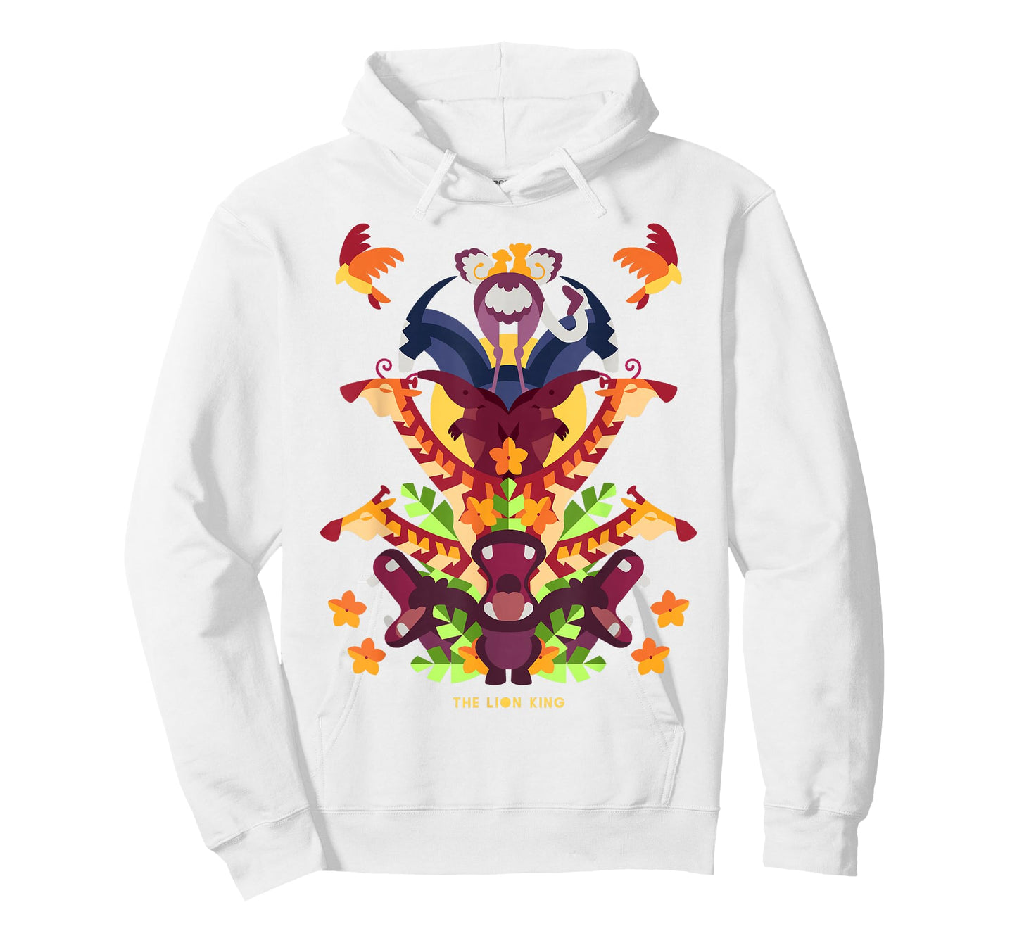 Disney Lion King Animal Tower Collage Graphic T-Shirt T-Shirt