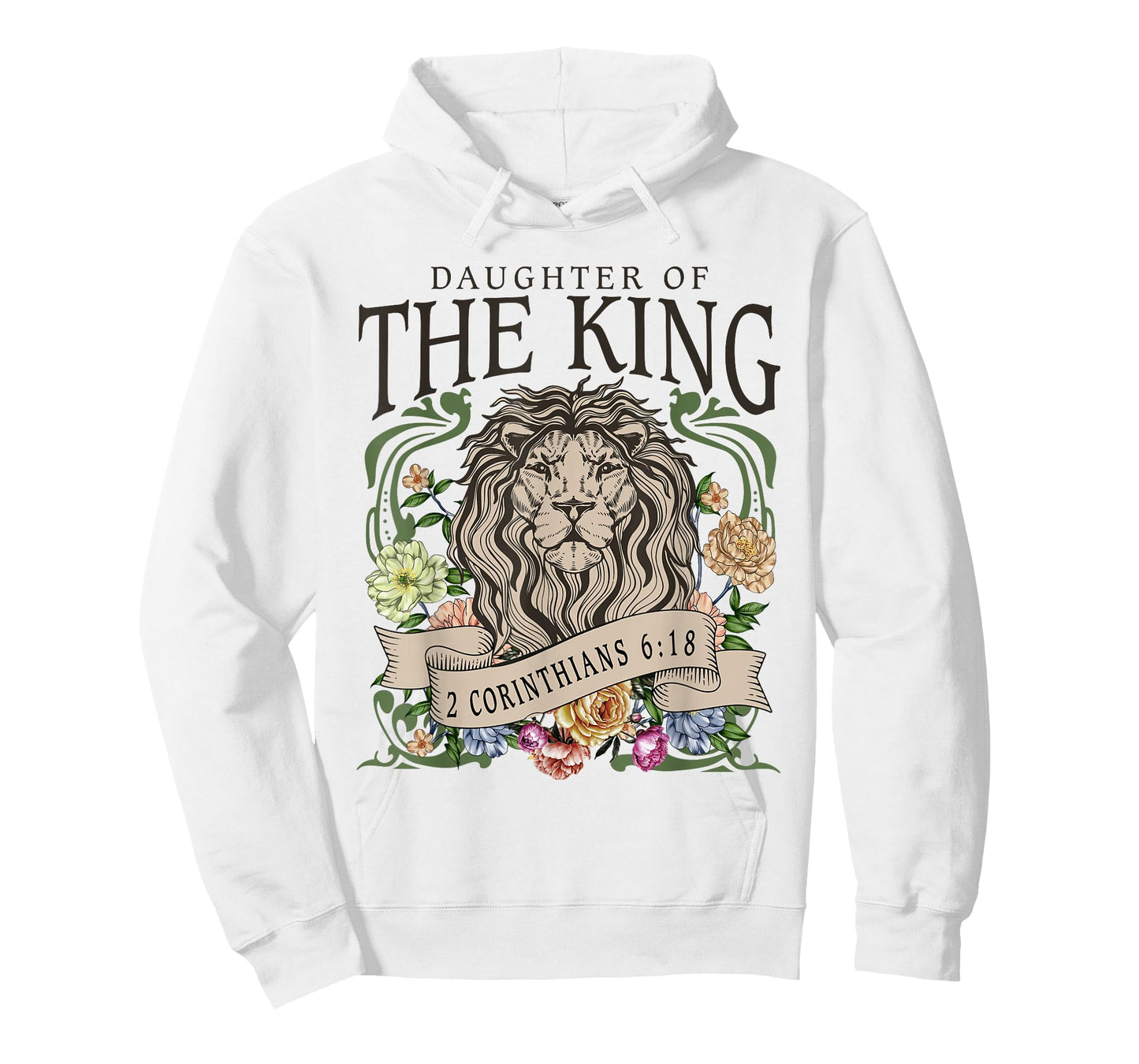 Daughter of the Jesus King,2 Corinthians 6:18 Lion Christian T-Shirt