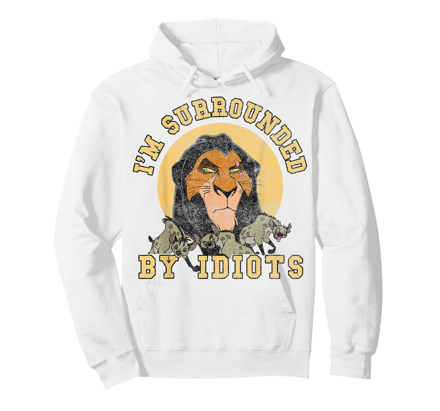 Disney The Lion King Scar Surrounded by Idiots Block Text T-Shirt