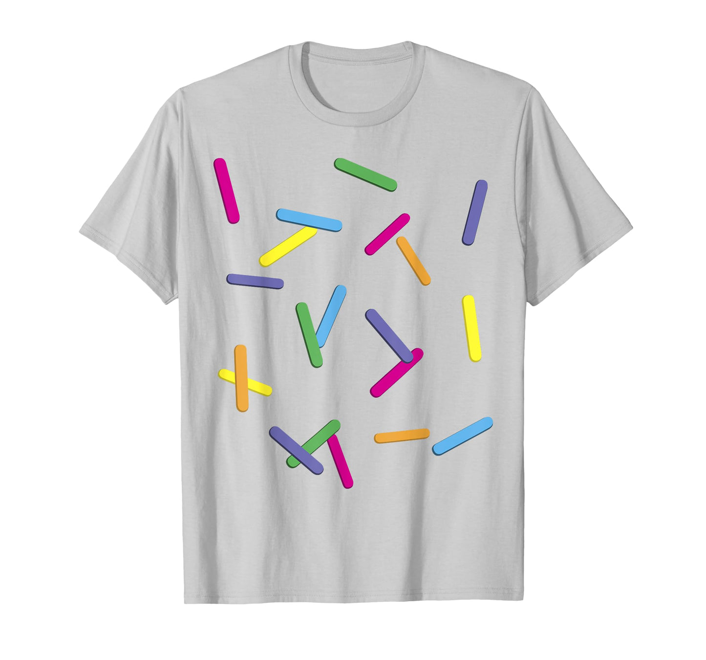 Rainbow Sprinkles Ice Cream Simple T-Shirt Costume Men Women Kids T-Shirt