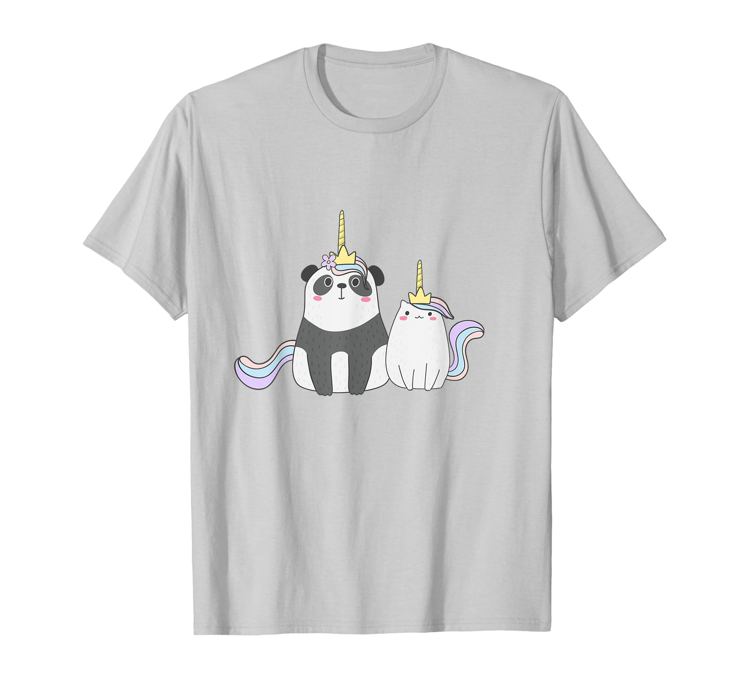 Cute Pandacorn and Caticorn Magical Creature T-Shirt