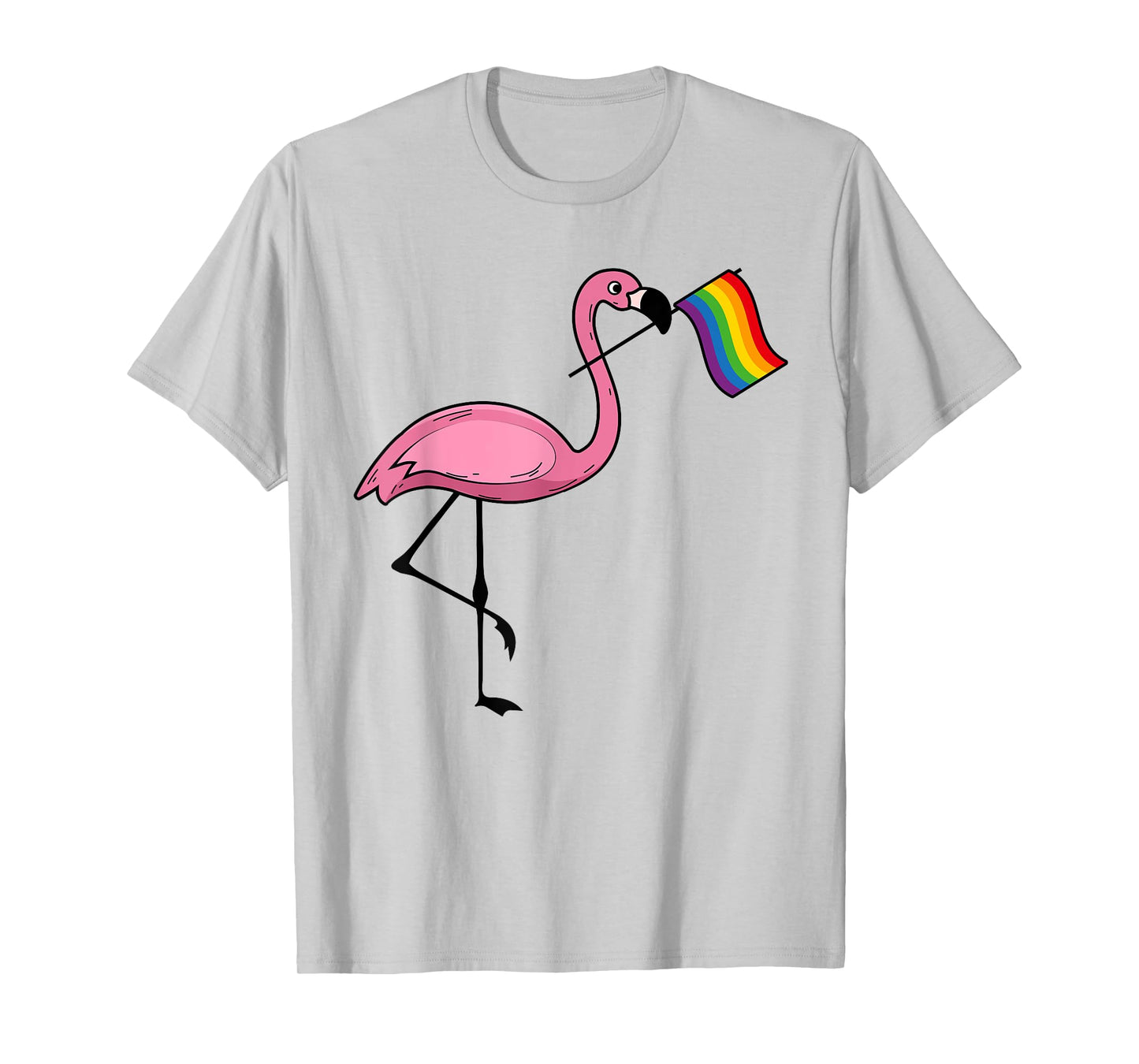 Flamingo LGBT Flag Shirt | Cool Gay Rights Supporters Gift