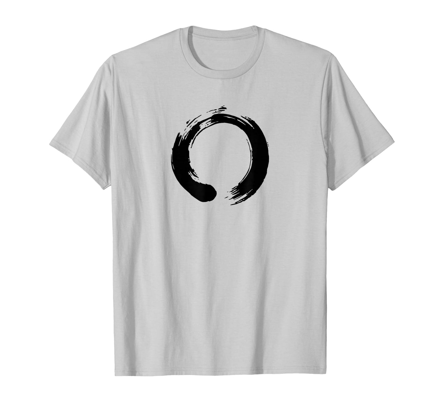 Black Enso Zen Circle Calligraphy Shirt T-Shirt