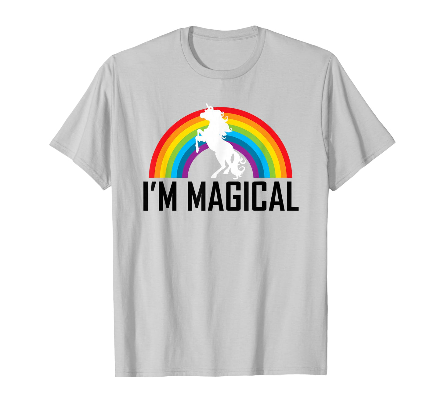 Unicorn I'm Magical Rainbow T Shirt for Girl Women Kids Gift T-Shirt