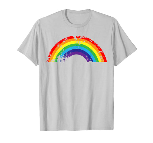 Cool Elegant Rainbow Vintage Retro 80's Style Shirt Gift T-Shirt