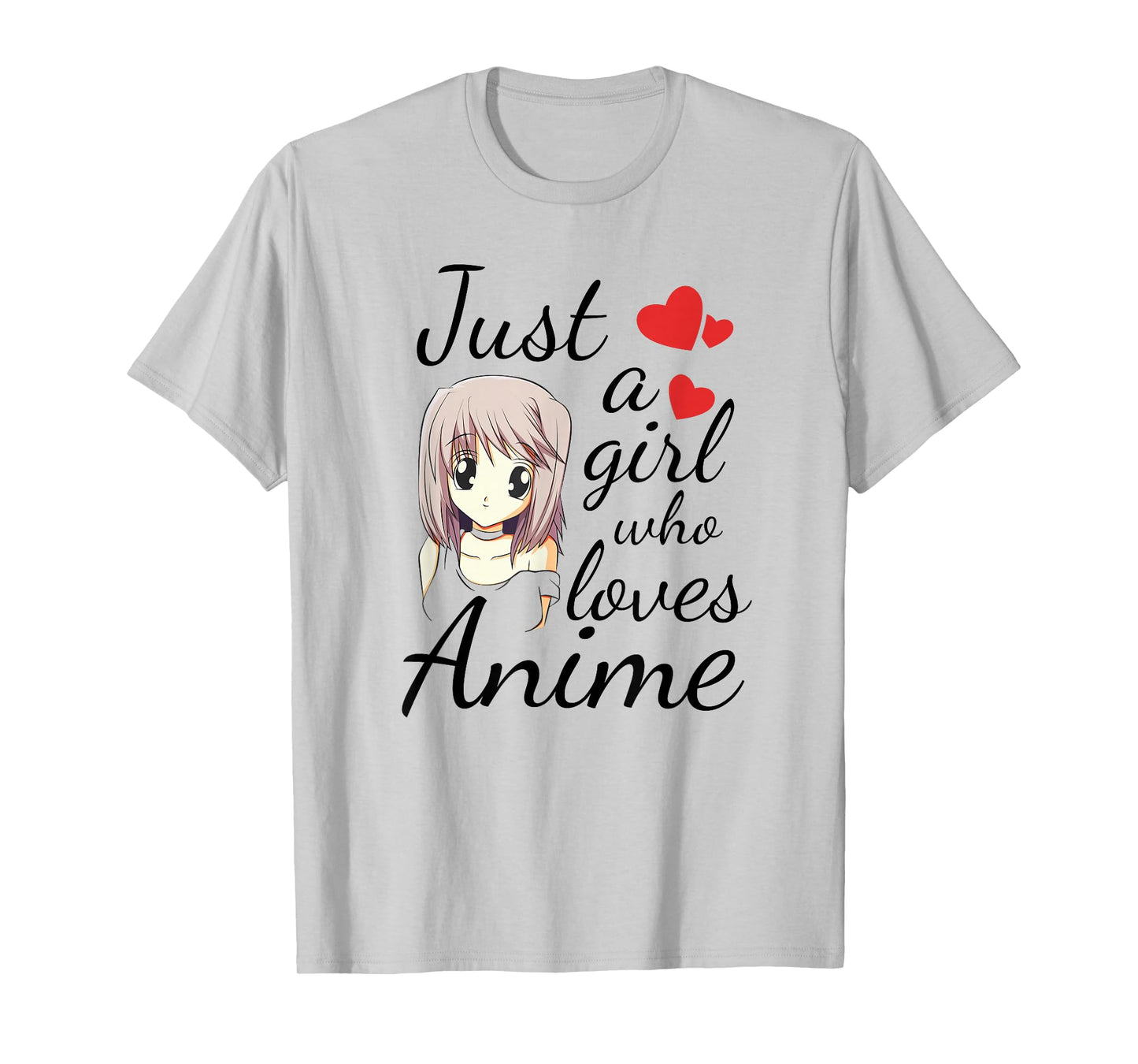 Cute Anime Girl Quote Japanese Kawaii Cartoon Graphic T-Shirt