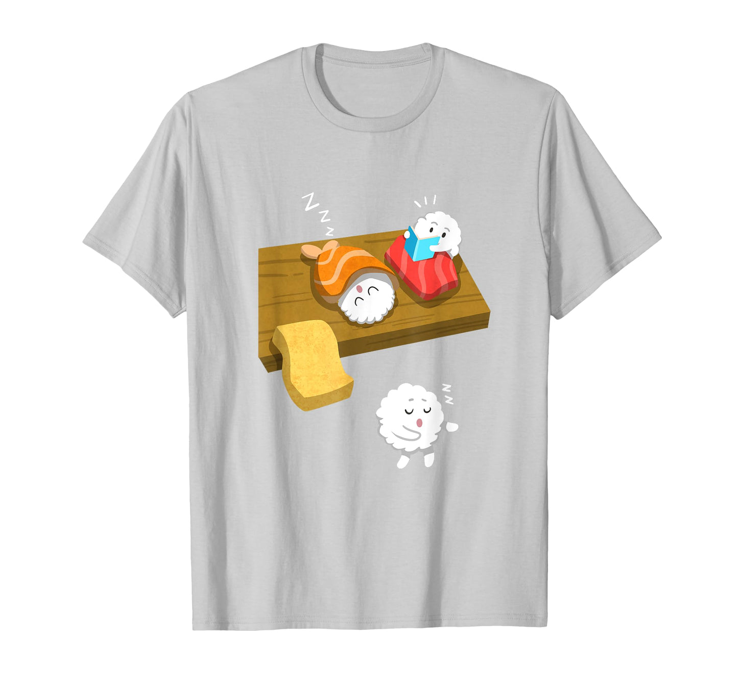 Sleep Walking Sushi Funny Japanese Food Sashimi Gift T Shirt T-Shirt