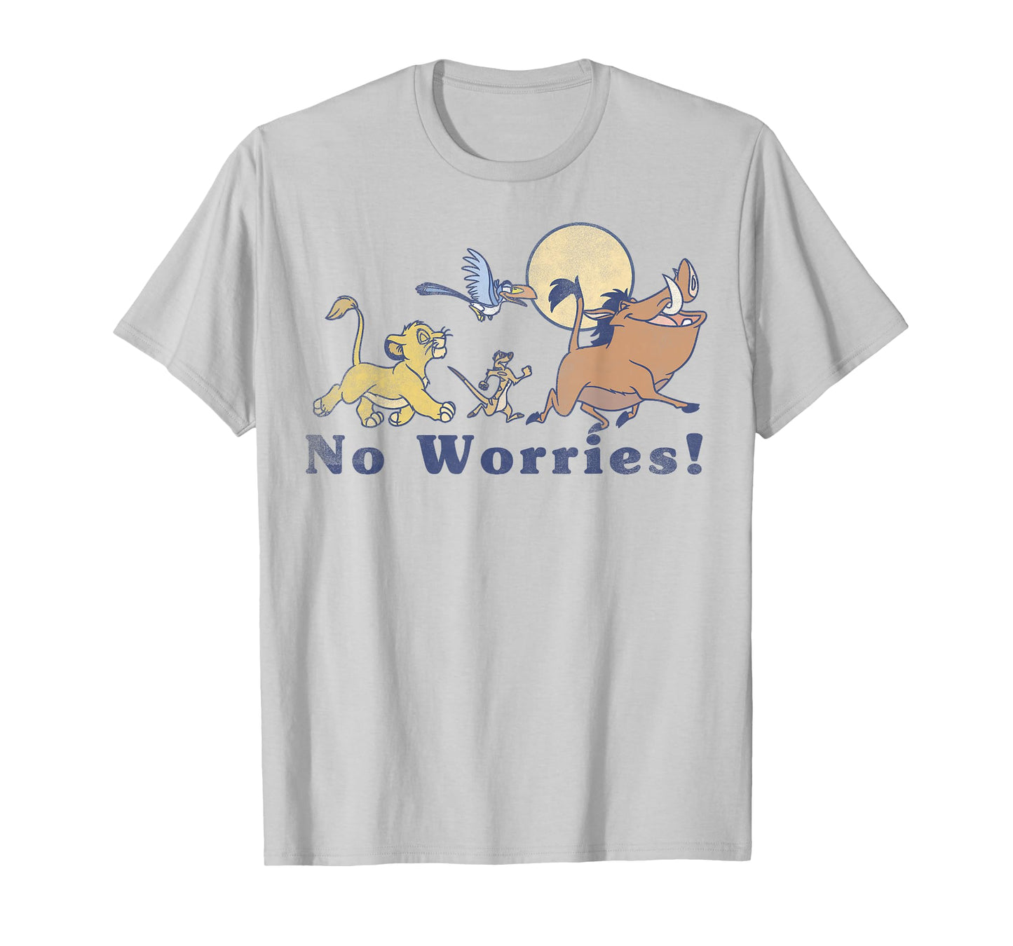 Disney Lion King No Worries Vintage Group Shot T-Shirt