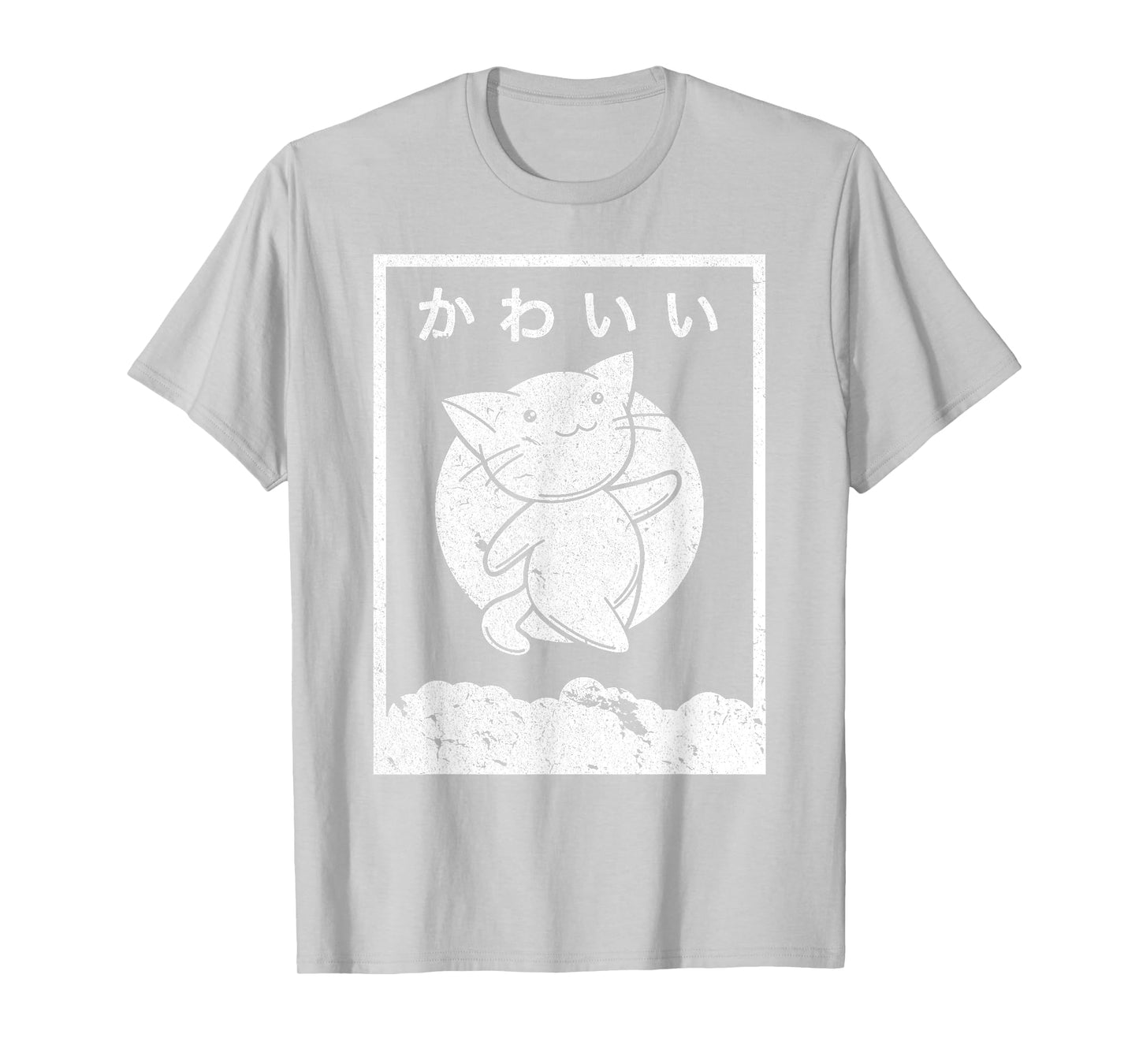 Kawaii Cat Shirt. Retro Style Anime T-Shirt