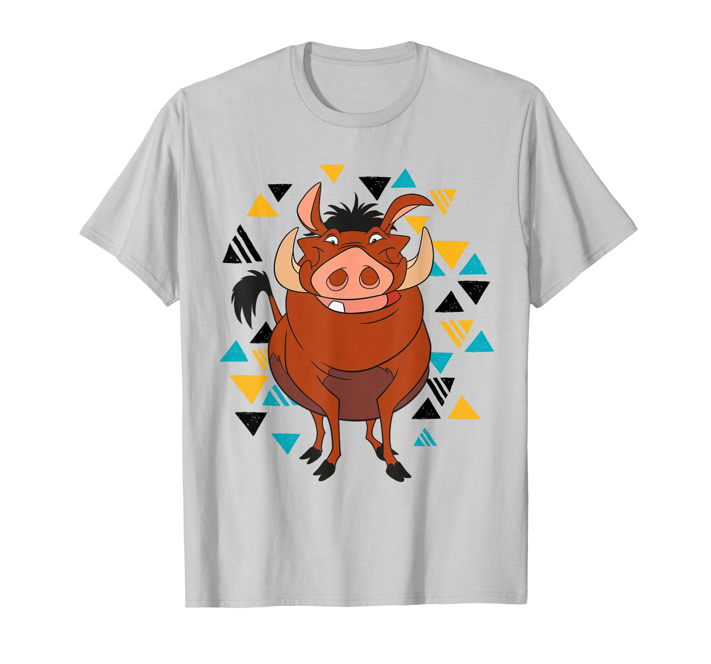 Disney The Lion King Pumbaa 90s Triangles T-Shirt T-Shirt
