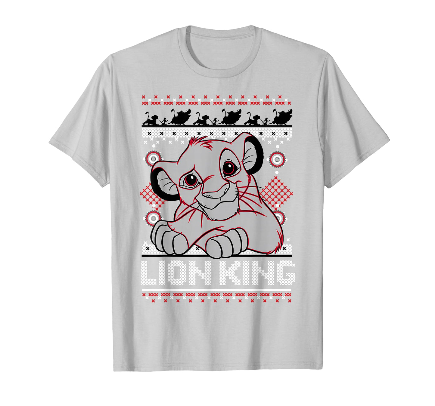 Disney Lion King Simba Ugly Christmas Sweater Design T-Shirt T-Shirt