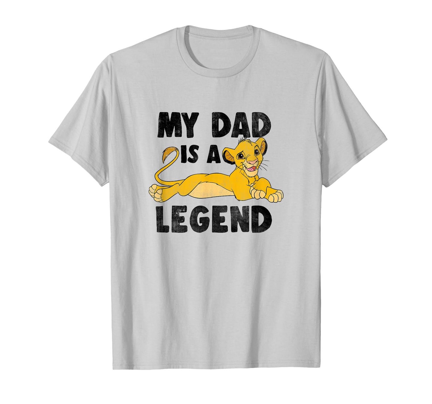 Disney The Lion King Father's Day My Dad Is A Legend Poster T-Shirt