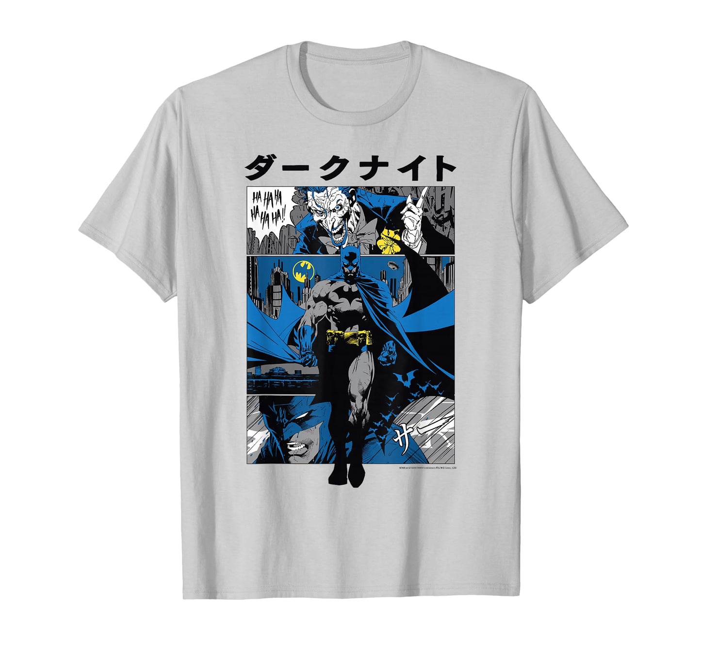 DC Comics Batman Kanji Comic Panels T-Shirt