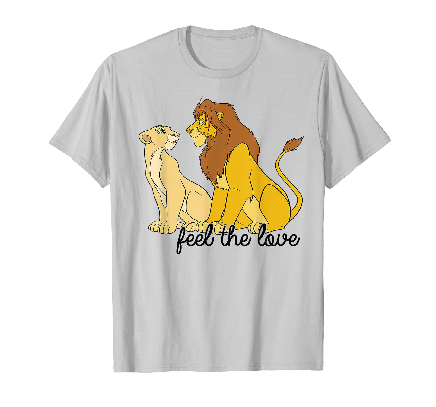 Disney The Lion King Simba & Nala Feel The Love Logo T-Shirt