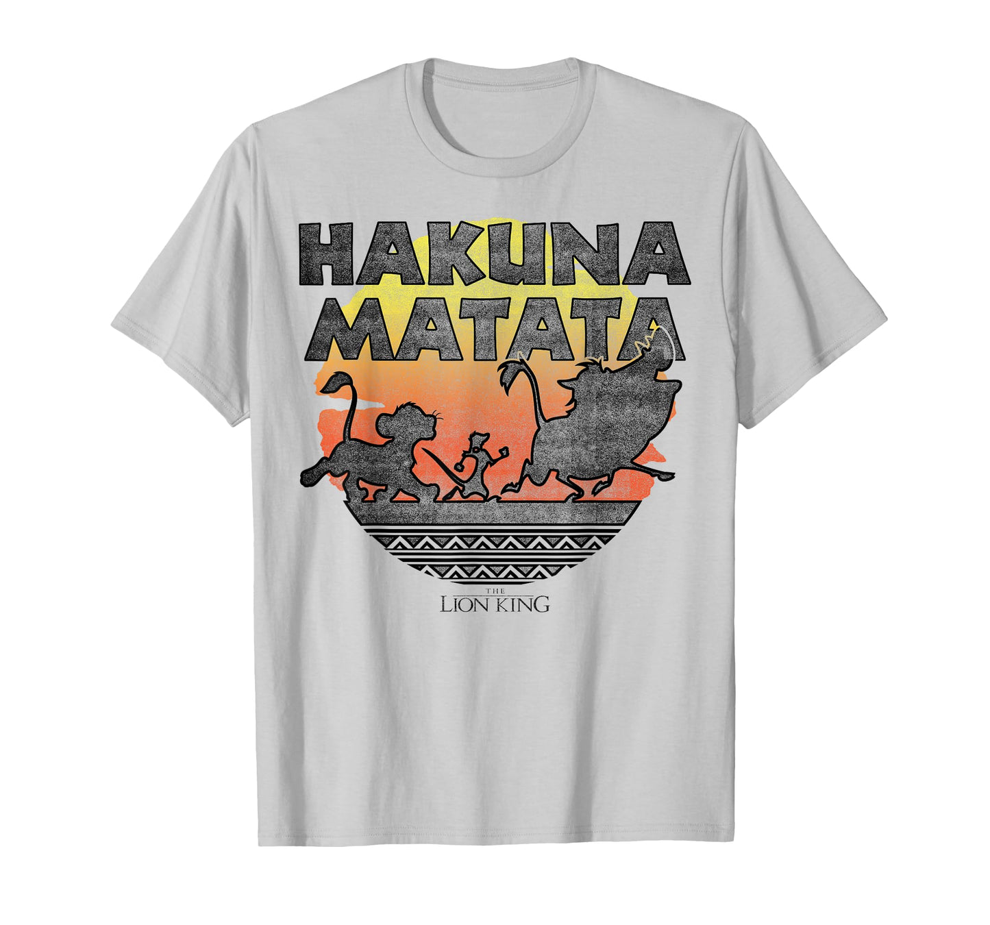 Disney The Lion King Hakuna Matata Sunset Silhouette Poster T-Shirt