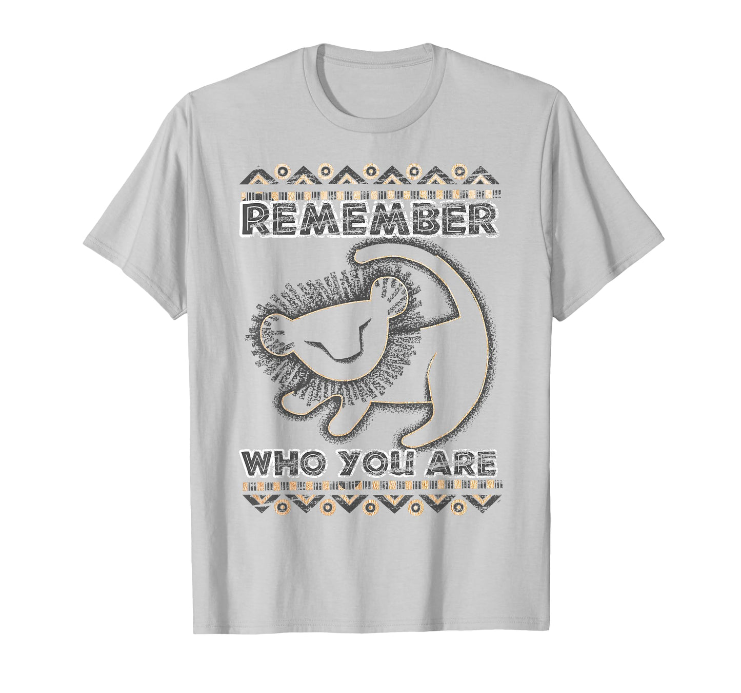 Disney Lion King Remember Who You are Geometric Portrait T-Shirt