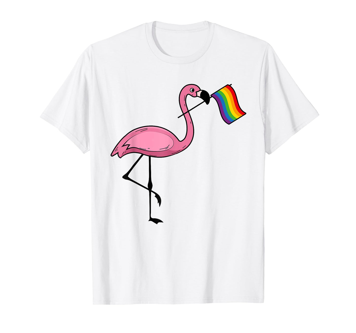 Flamingo LGBT Flag Shirt | Cool Gay Rights Supporters Gift