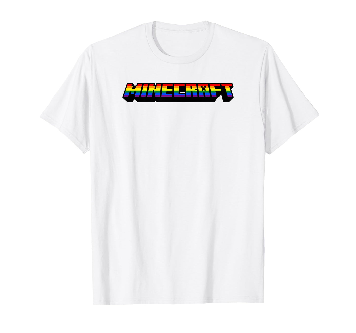 Minecraft Rainbow Logo T-Shirt