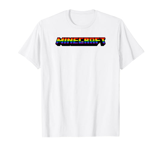 Minecraft Rainbow Logo T-Shirt
