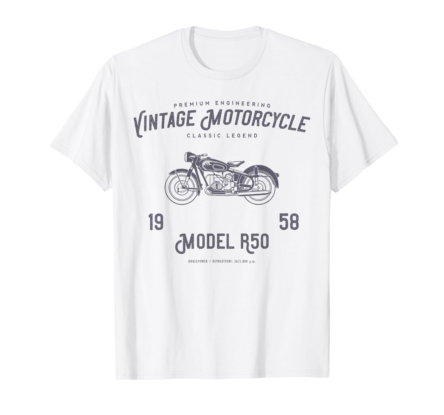 Retro Motorcycle T Shirt, Original Vintage Design T-Shirt
