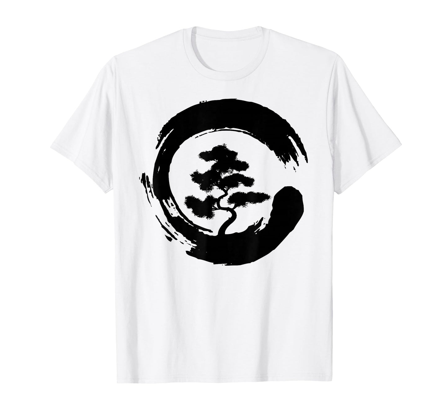Bonsai Tree in Enso Circle | Japanese Zen gift T-Shirt
