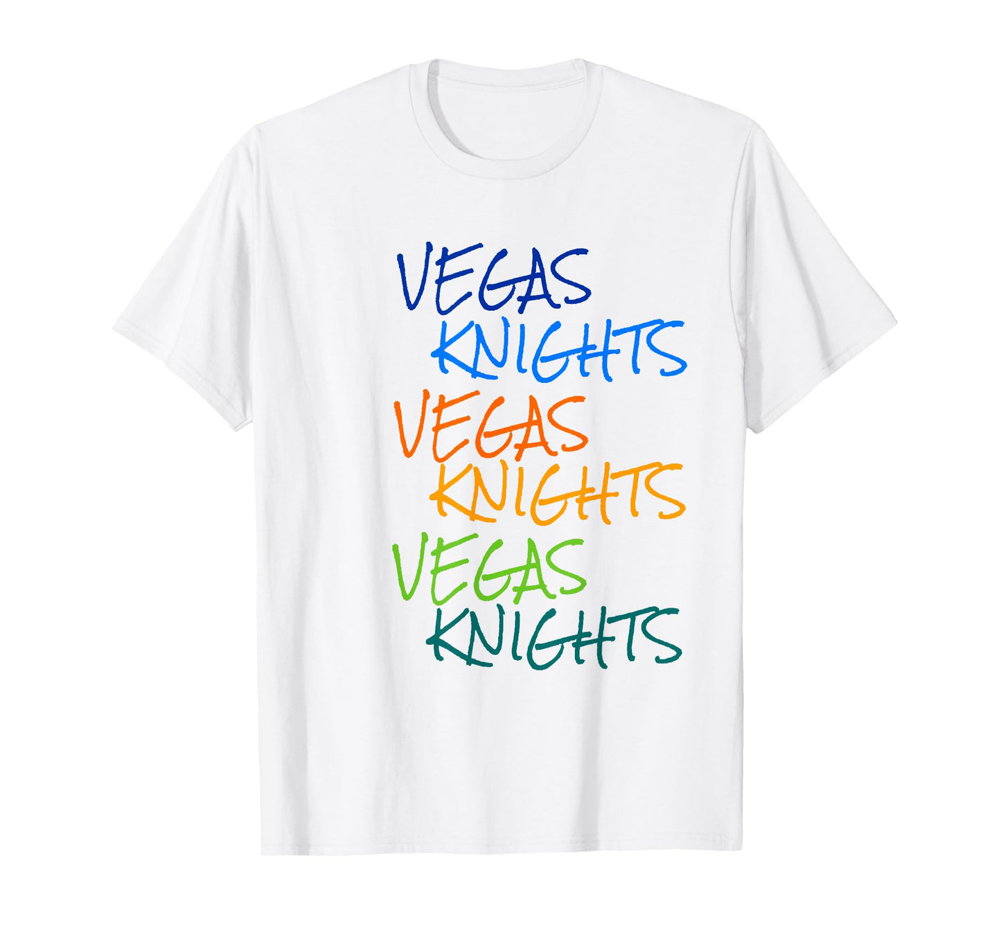 Vegas Knights VGK Colorful Rainbow Unisex/Youth T-Shirt T-Shirt