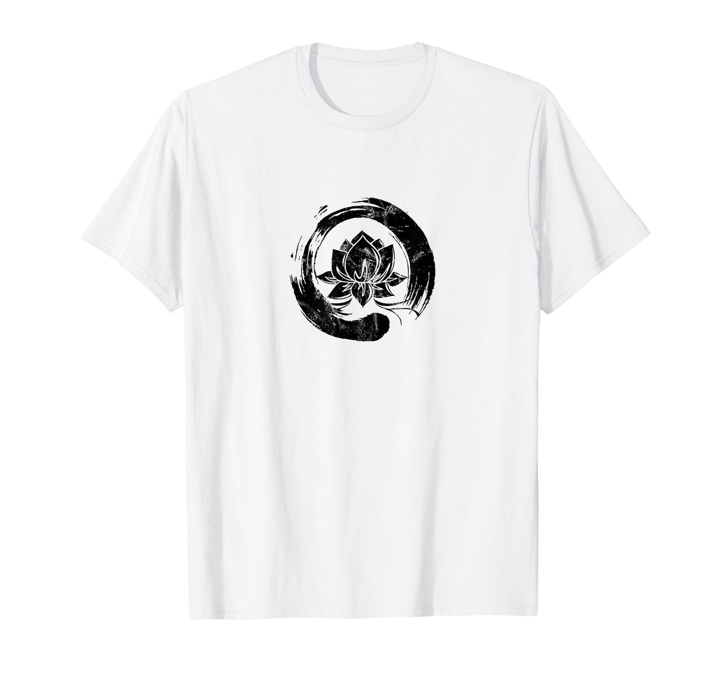 Enso Zen Circle of Enlightenment Lotus Vintage T-shirt T-Shirt