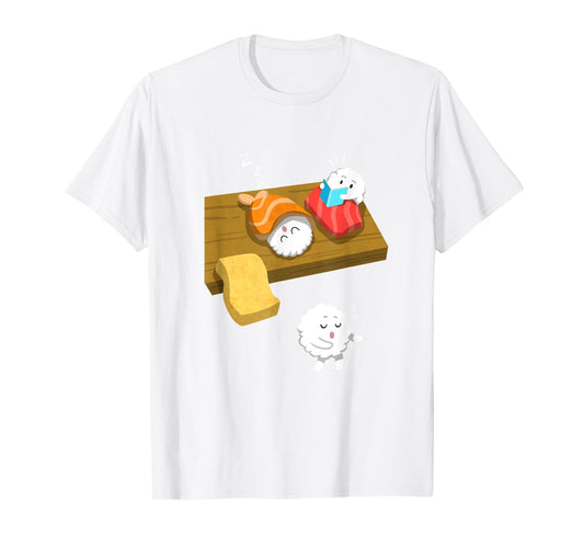 Sleep Walking Sushi Funny Japanese Food Sashimi Gift T Shirt T-Shirt