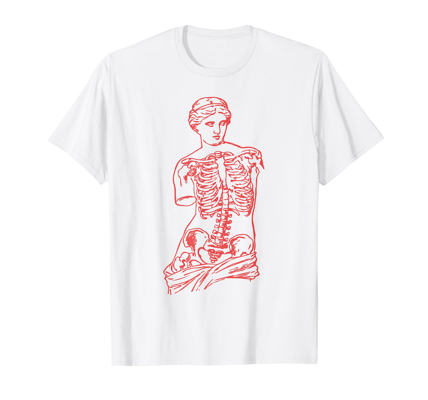 Venus Skeleton Vaporwave Aesthetic Soft Grunge T-Shirt