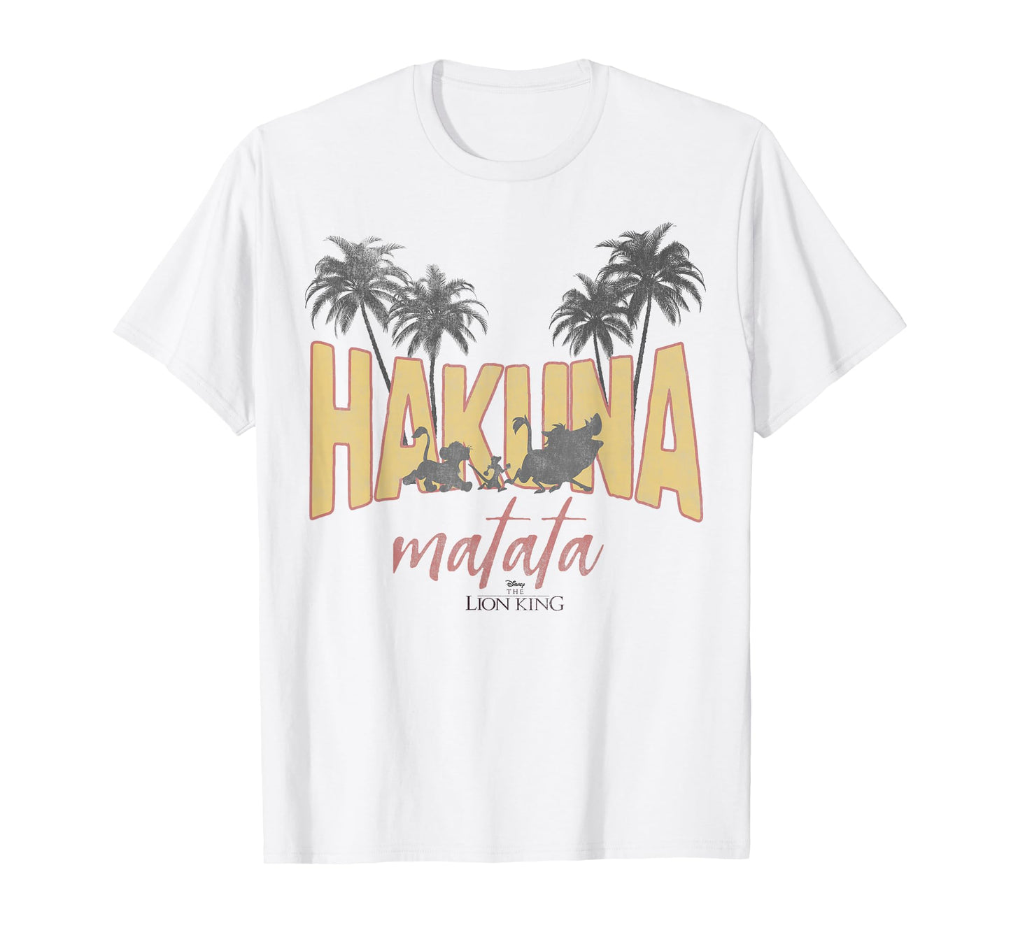 Disney Lion King Vintage Hakuna Matata Logo Graphic T-Shirt T-Shirt