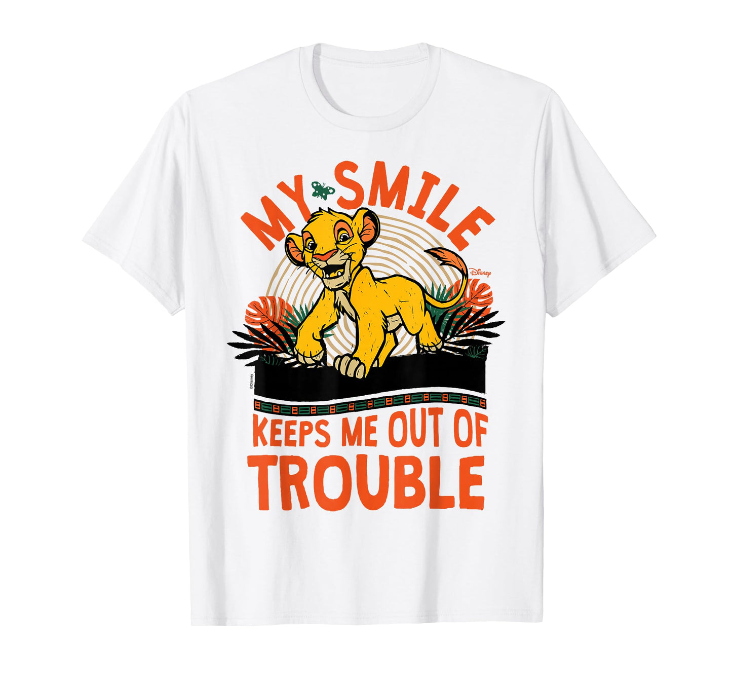 The Lion King - Simba My Smile Keeps Me Out Of Trouble T-Shirt