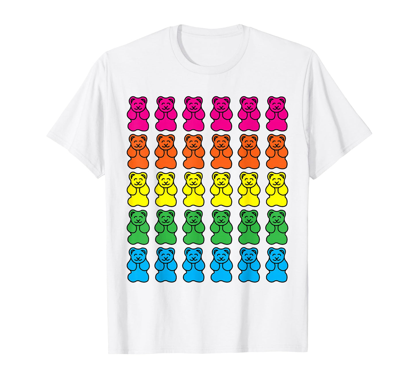 Rainbow Gummy Bear Candy Shirt T-Shirt