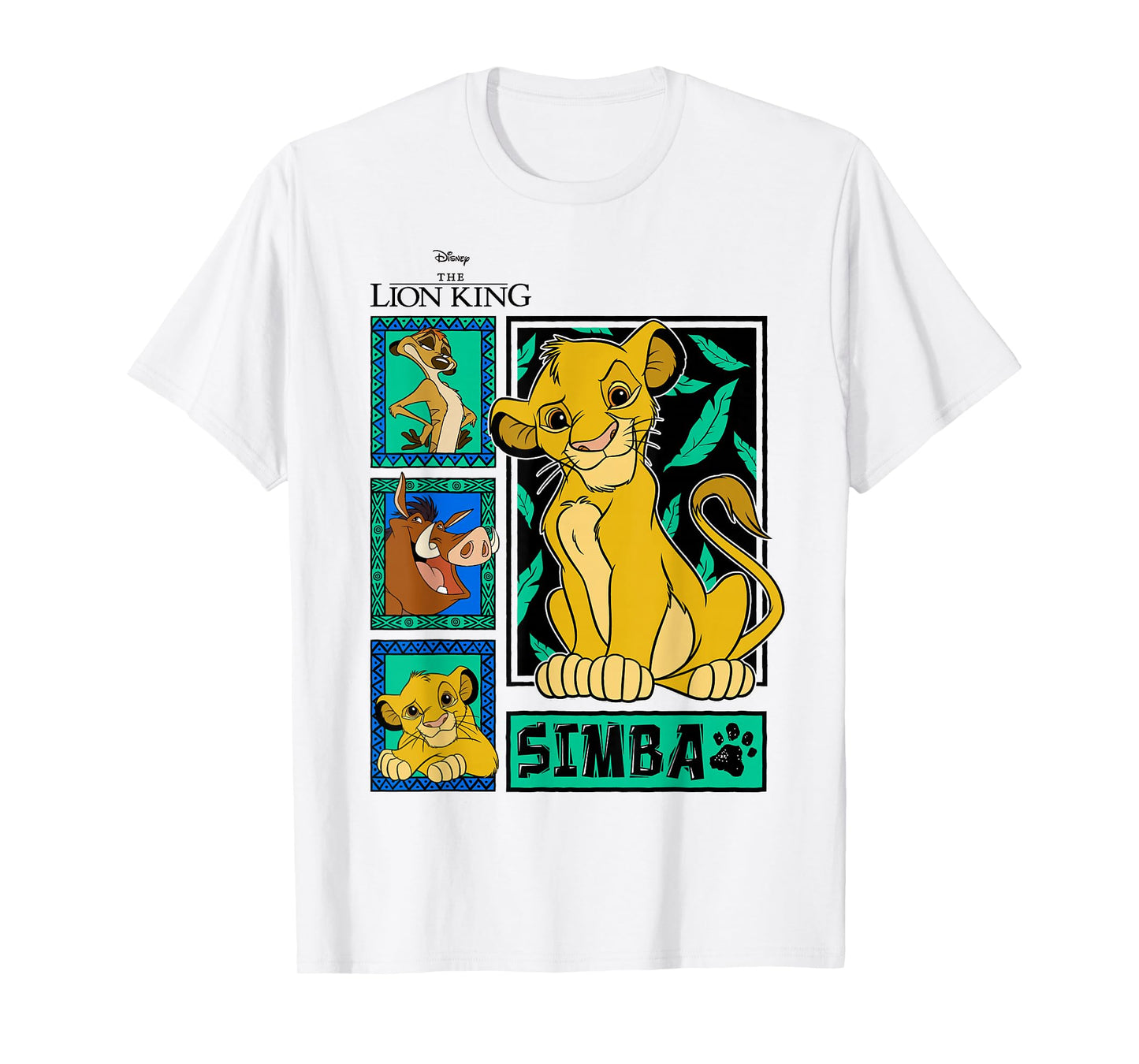 Disney The Lion King Simba Jungle Panels T-Shirt