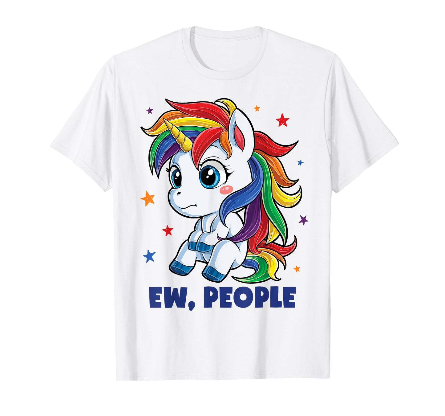 Unicorn Ew People T shirt Girls Funny Rainbow Unicorns Gift T-Shirt